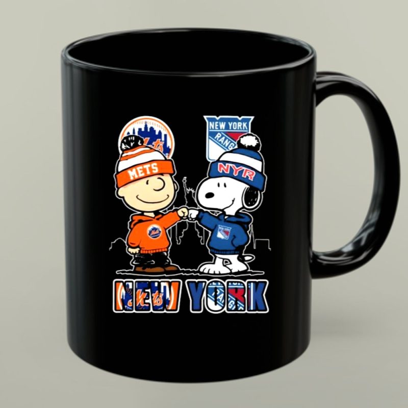 Mashup Charlie Brown New York Mets And Snoopy New York Rangers 1 Mug.jpg