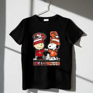 Mashup Charlie Brown San Francisco 49ers X Snoopy San Francisco Giants Shirt