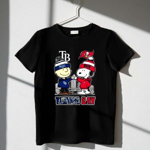 Mashup Charlie Brown Tampa Bay Rays X Snoopy Tampa Bay Buccaneers 1 T Shirt.jpg
