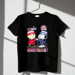 Mashup Charlie Brown Washington Capitals vs Snoopy Washington Nationals 1 T Shirt.jpg