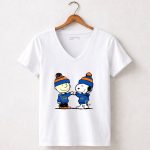 Mashup Charlie Brown and Snoopy Bum First Friends Florida Gators 5 Womens V Neck.jpg