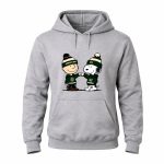 Mashup Charlie Brown and Snoopy Fist Bump Wear Clothing Minnesota Wild 8 Hoodie.jpg