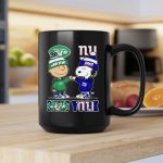 Mashup Charlie Brown and Snoopy New York City Sports Jets X Giants 2 mug 1.jpg