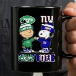 Mashup Charlie Brown and Snoopy New York City Sports Jets X Giants 3 mug 1.jpg