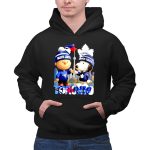 Mashup Charlie Brown and Snoopy Toronto Blue Jays and Maple Leafs Skyline 2 Hoodie.jpg