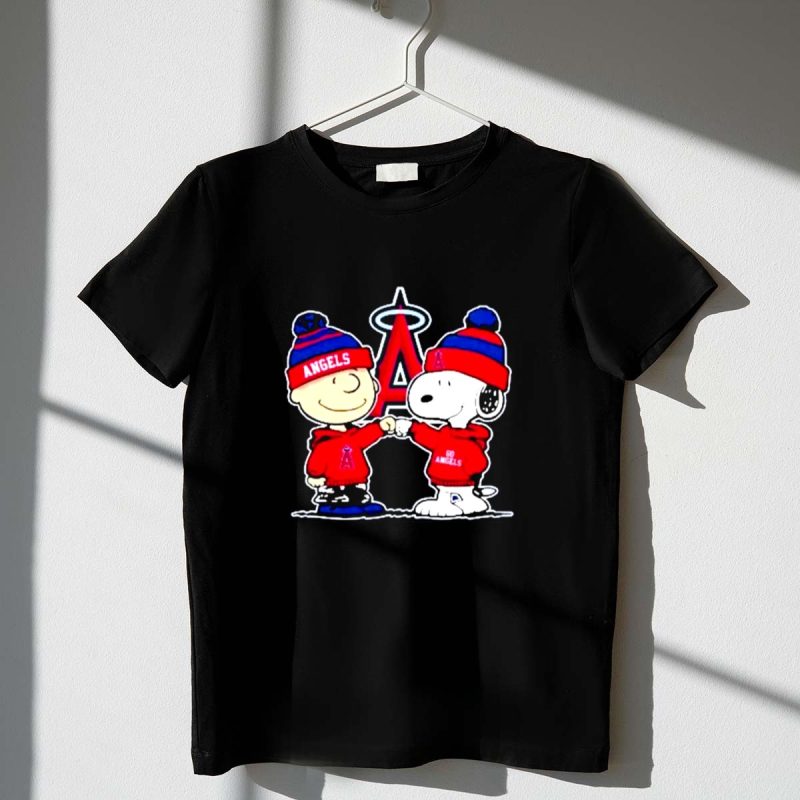 Mashup Charlie Brown And Snoopy Wear Clothing Los Angeles Angels 1 T Shirt.jpg