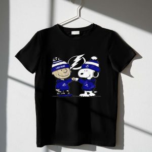 Mashup Charlie Brown And Snoopy Wear Clothing Tampa Bay Lightning Shirt