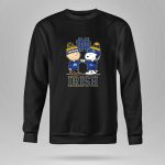 Mashup Charlie Brown and Snoopy Wear Fighting Irish 9 Sweatshirt.jpg