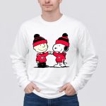 Mashup Charlie Brown and Snoopy Wear Georgia Bulldogs 4 Long Sleeves.jpg