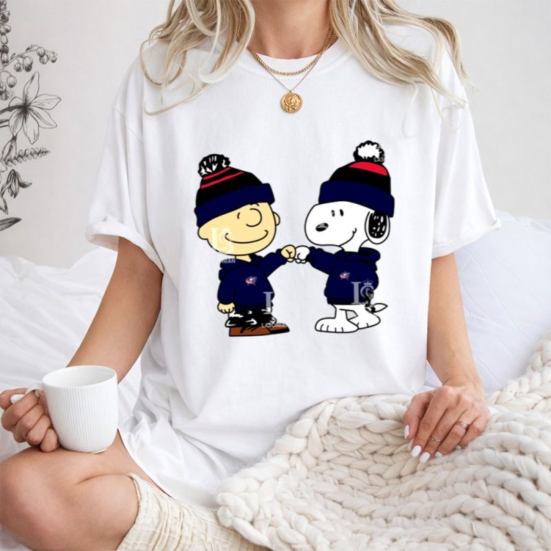 Mashup Columbus Blue Jackets Snoopy And Charlie Brown Hockey 1 T Shirt.jpg