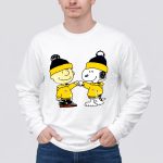 Mashup Nashville Predators Snoopy and Charlie Brown Fist Bump 4 Long Sleeves.jpg