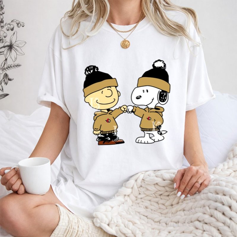 Mashup Ottawa Senators Snoopy And Charlie Brown Hockey 1 T Shirt.jpg