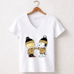 Mashup Ottawa Senators Snoopy and Charlie Brown Hockey 5 Womens V Neck.jpg