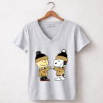 Mashup Ottawa Senators Snoopy and Charlie Brown Hockey 7 Womens V Neck.jpg