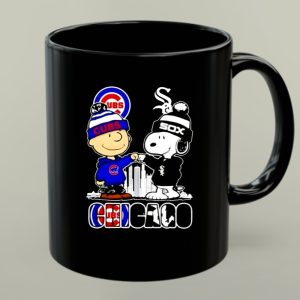 Mashup Snoopy And Charlie Brown Chicago City Sports Cubs X White Sox Skyline 1 mug.jpg