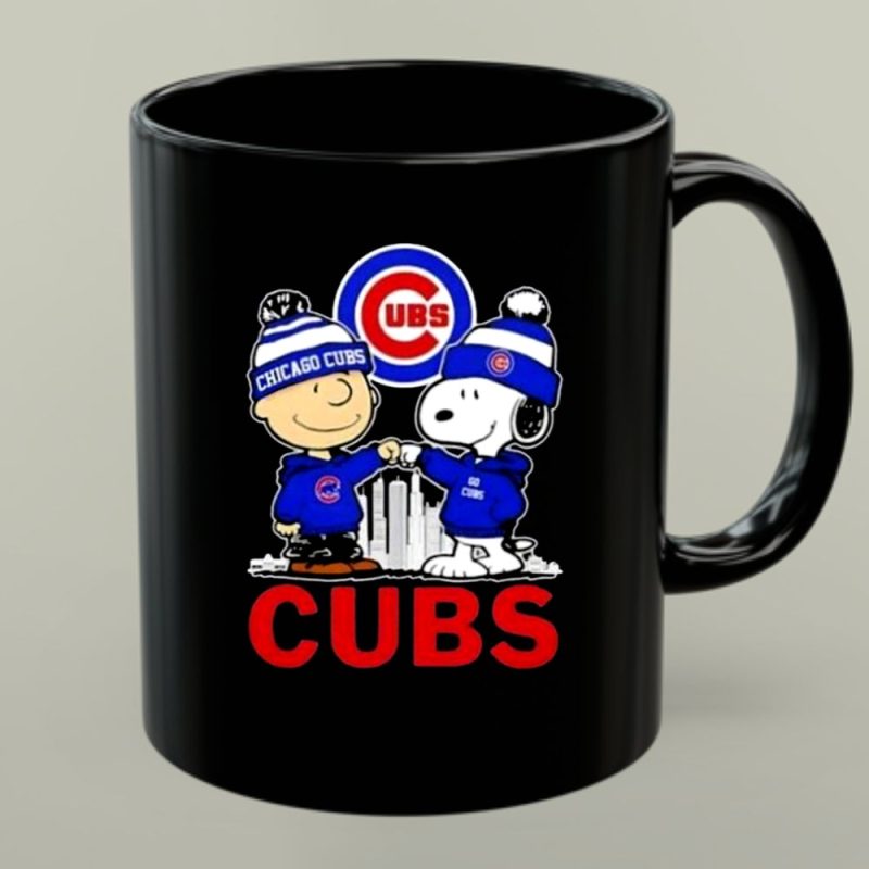 Mashup Snoopy And Charlie Brown Chicago Cubs Baseball Skyline 1 Mug.jpg