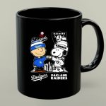 Mashup Snoopy And Charlie Brown Los Angeles Dodgers X Las Vegas Raiders Skyline 1 mug.jpg