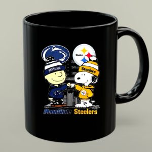 Mashup Snoopy And Charlie Brown Penn State Nittany Lions And Pittsburgh Steelers 1 mug.jpg