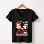Mashup Snoopy And Charlie Brown Washington Sports Commanders X Capitals Skyline 7 Womens V Neck.jpg
