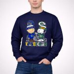 Mashup Snoopy And Charlie Brown Wisconsin Sports Brewers X Packers Skyline 3 Sweatshirt
