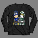 Mashup Snoopy And Charlie Brown Wisconsin Sports Brewers X Packers Skyline 4 Long Sleeves