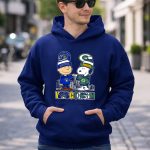 Mashup Snoopy And Charlie Brown Wisconsin Sports Brewers X Packers Skyline 8 Hoodie