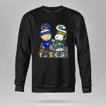 Mashup Snoopy And Charlie Brown Wisconsin Sports Brewers X Packers Skyline 9 Sweatshirt
