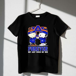 Mashup Snoopy Charlie Brown Auburn Tigers forever not just when we win 1 T Shirt.jpg