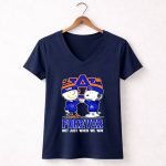 Mashup Snoopy Charlie Brown Auburn Tigers forever not just when we win 5 Womens V Neck.jpg