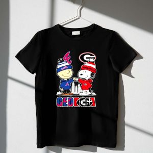 Mashup Snoopy Fist Bump Charlie Brown Atlanta Braves Vs Georgia Bulldogs 1 T Shirt.jpg