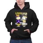 Mashup Snoopy Fist Bump Charlie Brown LSU On Saturdays And Saints On Sundays 2 Hoodie 1.jpg