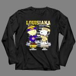 Mashup Snoopy Fist Bump Charlie Brown LSU On Saturdays And Saints On Sundays 4 Long Sleeves 1.jpg