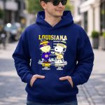 Mashup Snoopy Fist Bump Charlie Brown LSU On Saturdays And Saints On Sundays 8 Hoodie 1.jpg