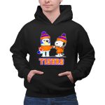 Mashup Snoopy and Bluey Fist Bump Clemson Tigers 2 Hoodie.jpg