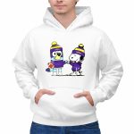 Mashup Snoopy and Bluey Fist Bump LSU Tigers 2 Hoodie 1.jpg
