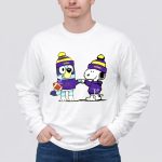 Mashup Snoopy and Bluey Fist Bump LSU Tigers 4 Long Sleeves 1.jpg