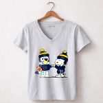 Mashup Snoopy and Bluey Wear Notre Dame Fighting Irish 7 Womens V Neck.jpg