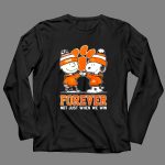 Mashup Snoopy and Charlie Brown Clemson Tigers Forever Not Just When We Win 4 Long Sleeves.jpg