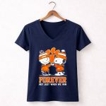 Mashup Snoopy and Charlie Brown Clemson Tigers Forever Not Just When We Win 5 Womens V Neck.jpg