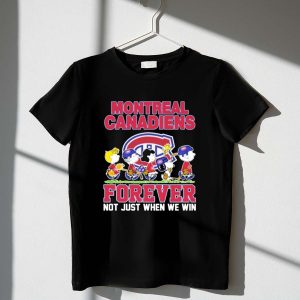 Mashup Snoopy And Charlie Brown Montreal Canadiens Forever Not Just When We Win Shirt