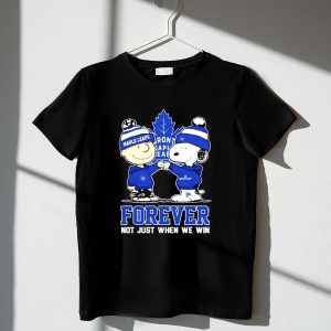 Mashup Snoopy And Charlie Brown Toronto Maple Leafs Forever Not Just When We Win Shirt