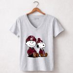 Mashup Snoopy and Charlie Brown Wear Clothing Florida State Seminoles 7 Womens V Neck.jpg