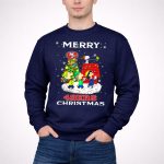 Merry 49ers Christmas Snoopy Peanuts Caroling Tree 3 Sweatshirt