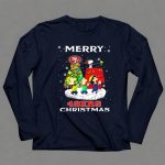 Merry 49ers Christmas Snoopy Peanuts Caroling Tree 6 Long Sleeves