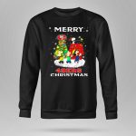 Merry 49ers Christmas Snoopy Peanuts Caroling Tree 9 Sweatshirt