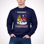 Merry Arizona Diamondbacks Christmas Snoopy Woodstocks Tree Lucy Blanket 3 Sweatshirt.jpg