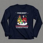 Merry Arizona Diamondbacks Christmas Snoopy Woodstocks Tree Lucy Blanket 6 Long Sleeves.jpg