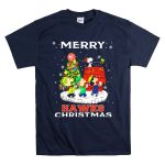 Merry Atlanta Hawks Christmas Snoopy And Friends T Shirt 7