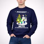 Merry Brooklyn Nets Christmas Snoopy Fans Peanuts Christmas Tree 3 Sweatshirt