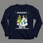 Merry Brooklyn Nets Christmas Snoopy Fans Peanuts Christmas Tree 6 Long Sleeves